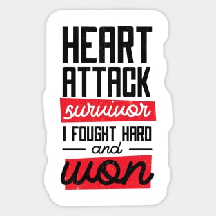 Heart Attack Survivor Sticker